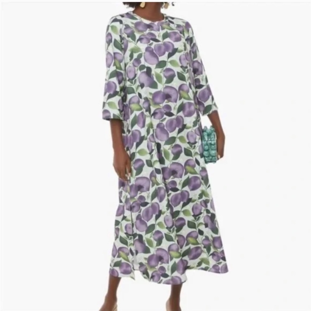 Tuckernuck Jamie Dress (plum print, size S)